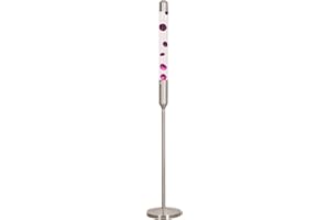 Kyzfy 59-Inch Liquid Motion Lamp,Magma Lamp, Mood Relaxation Light，Suitable for Home Decoration, Living Room, Office, Bedroom, café (59in Clear Water Purple Wax/Silver)