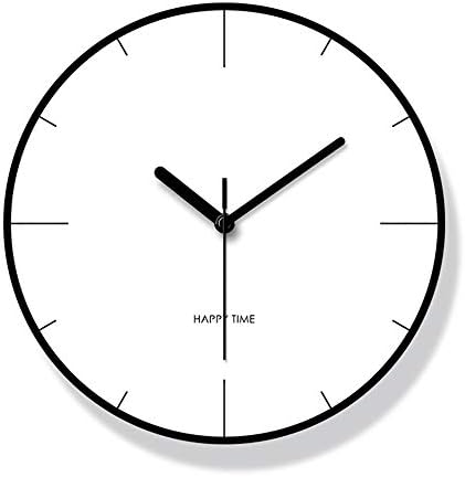 UKE Silent Wall Clock, 12 Inch Roman Numeral Round Clock Silent Non Ticking Battery Operation for Home Kitchen Living Room Restaurant Cafe Decorative
