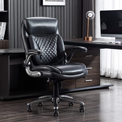 Ergonomic Executive Office Desk Chair with Flipup