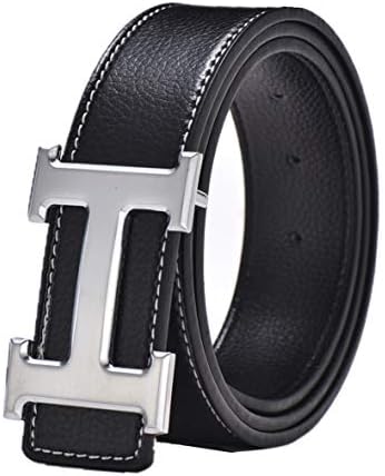 HERS BELT Women's Genuine Leather Retro Vintage Dress Belts for Jeans with Letter Buckle