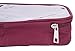 Scout Jump TSA Approved Small Clear Durable Toiletry Bag for Domestic/International Travel | Quart Size for 3-1-1 Compliant Toiletries/Cosmetics/Accessories in Carry-On Luggage (Burgundy)