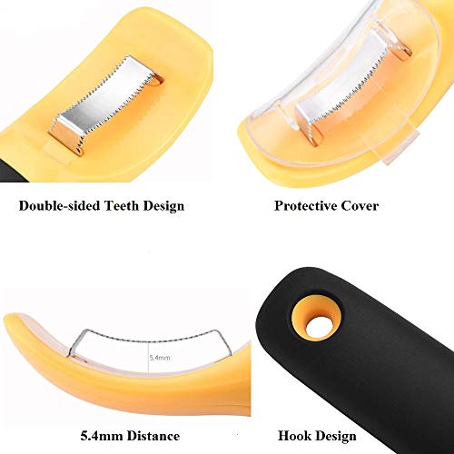 Ashero Corn Peeler, Corn Cob Remover Stripper Peeler Thresher Cutter Tool Stainless Steel Kernel Peeler for Home Kitchen