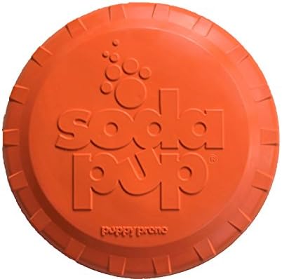 SodaPup Bottle Top Flyer Flying Disc and Dog, Small, Hunter Orange
