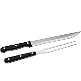 Carving Knife and Fork Set, Carving Set for Chicken Meat Turkey Carving Knife and Fork Set, BBQ Knife Set