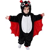 Ayalinggo My First Halloween Outfit Baby Bat Costume Newborn Infant Long Sleeve Hooded Romper Jumpsuit Toddler COS Clothes