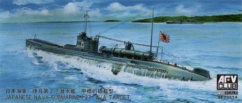 AFV Club AFV73514 1:350 IJN Submarine I-27 with A-Target MODEL KIT