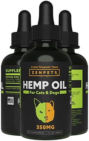 THERMASENSA Oil for Dogs & Cats for Pain Relief Dog Anxiety Relief - Natural Oil for Pets - Stress Relief Essential Oil and Anxiety Relief Supplements - 350mg