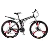 Vouwfietsen Opvouwbare Mountainbike, Dubbele Schijfremmen, Frame Van Koolstofstaal, Mannelijke En Vrouwelijke Studenten…