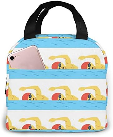 本物 スイマー クーラーバッグ 保冷バッグ ランチバッグ 保冷 保温 お弁当袋 大人 シンプル 通学 大容量 洗える 男性にも 通勤 子供用として オフィス ピクニック