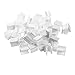 BLUECELL pack of 50 White color Pen Adhesive Clip Holder for sticking on White Board, Desk, Car
