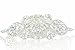 Gorgeous Beaded Bridal Applique Diamante Motif Rhinestone Pearl Wedding Applique