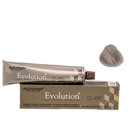 Alfaparf Evolution Cube 3D Tech Permanent Hair Color 9.21 Very Light Violet Ash Blonde 2.05 oz