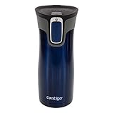 Contigo Autoseal Travel Mug - Stainless Steel Mug With Easy Clean Lid - 16 Ounce - Blue