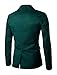 uxcell Men's Notched Lapel Button Slim Fit Casual Lightweight Sport Coats Blazer 46 Dark Green