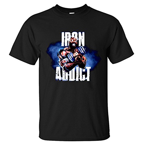PTTH Men's CT FLETCHER IRON ADDICT VOL II Short Sleeve T-Shirt