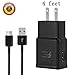Fast Charge Adaptive Fast Charger Kit for Samsung Galaxy S9/S8/S8 Plus/Note8,MBLAI USB Type C Fast Charging Kit True Digital Adaptive Fast Charging (Black (Wall Charger+C Cable)) … (2 Pack)