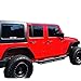 U-Drive Textured Black Running Boards Armor Kit for 2007-2020 Toyota Tundra Double Cab | Step Bar | Side Step | Nerf Bars