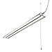 Hyperikon LED Shop Light, 4ft Utility Garage Light 38W Linkable with Pull Chain, Clear 4000K