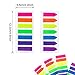 JUSLIN 4 Sets of 560pcs Neon Color Page Marker Fluorescent Color Index Label, Transparent Tabs Flags Stickers