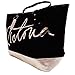 Victoria's Secret Black and Gold Carryall Zippered Tote Bag