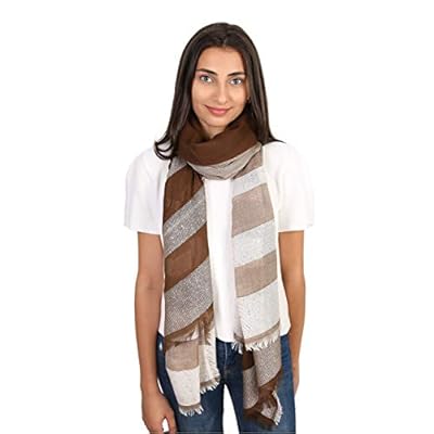 Women's Fashion Scarf with Sequin Finish, Soft Fabric and Frayed Edges. Lightweight Long Shawl Perfect for Every Season. Women's Fashion Scarf with Sequin Finish, Soft Fabric and Frayed Edges. Lightweight Long Shawl Perfect for Every Season.