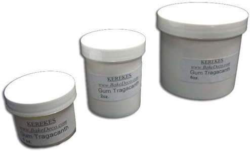 Gum Tragacanth, for Gumpaste and Pastillage - 2 Oz by BakeDeco