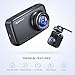 Dash Cam, APEMAN FHD 1440p & 1080p Dual Dash Camera for Cars Front and Rear DVR with IR Sensor, G-Sensor, WDR, Super Night Vision, Loop Recording, Parking Monitoring