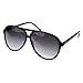 zeroUV - Large Classic Retro Plastic Aviator Sunglasses
