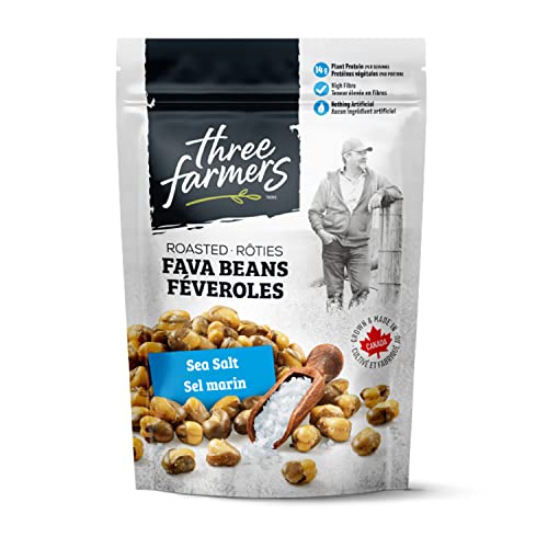 Three Farmers Roasted Fava Beans 3Pack Sea Salt Flavour 3 Pack 140g GlutenFree