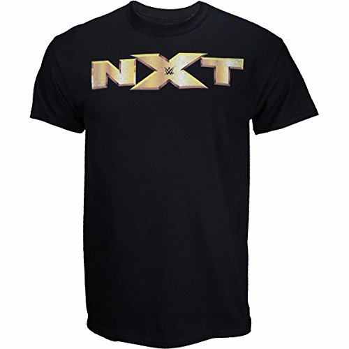 WWE NXT Gold Logo Shirt - Black - Large
