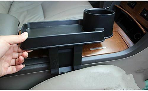 KAMSOL Removable Car Seat Gap Catcher Gap Filler Storage Box Organizers with Cup Holder