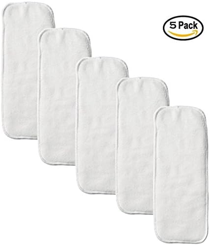 Yinica Sheila Classic Reuseable Washable Adjustable Swim Cloth Diapers Inserts Pack of 5 (15)