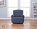 Home Fashion Designs Form Fit, Slip Resistant, Stylish Furniture Shield/Protector Featuring Lightweight Fabric. Savannah Collection Basic Strapless Slipcover Brand. (Chair, Grey)