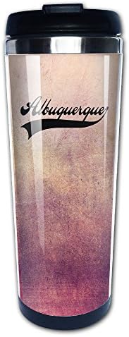 Albuquerque City 304+ABS Stainless Steel Travel Tumbler Coffee Mug (400ml)