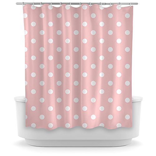 Opima Pink Polka Dot Shower Curtain Buy Online In Qatar Opima