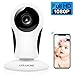 ANBAHOME IP Camera, 1080P WiFi Camera Wireless Security Cam for Home Surveillance Pet and Baby Monitor with Night Vision Two Way Audio Support 128G SD Card