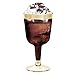 50 Gold Rimmed Disposable Wine Cups | 6 oz. Clear Hard Plastic Fancy Small Dessert Cups for Parties & Weddings (50-Pack)