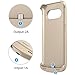 SAVFY Galaxy S7 Edge Charger Case, 5200 mAh Portable External Backup Battery Charger Cover Case Pack for Samsung Galaxy S7 Edge Rechargeable Power Bank Case (Gold)