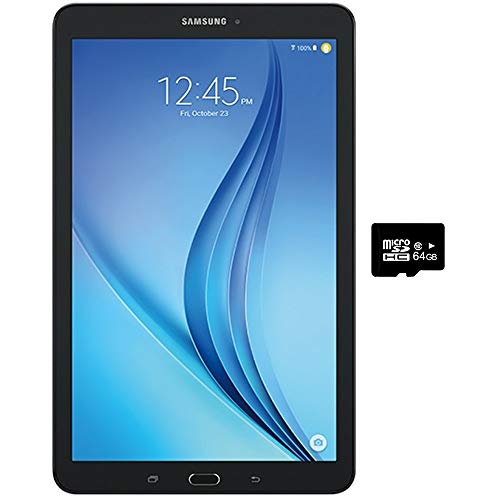 Samsung Galaxy Tab E (16GB) 9.6″ Display, 7300mAh Battery, Android (Wi-Fi Only) Tablet SM-T560N – Black (16GB + 64GB SD Bundle)