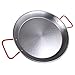 The Hungry Cuban Carbon Steel Paella Pan with Red Handle, 15-Inch-by-38-cm