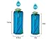 Vapur Collapsible Water Bottle With Carabiner, Compact Bottle Folds Flat For Hydration On The Go, Ideal for Traveling, Hiking or Camping, 34 Ounce, Blue, Pack of 1