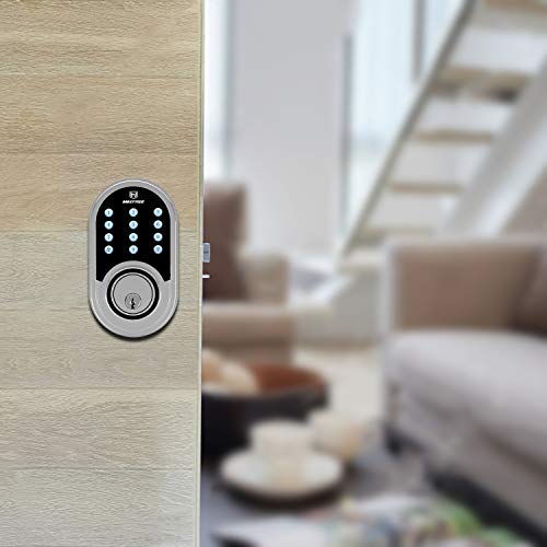 Electronic Deadbolt Door Lock, MAXFREE Keyless Entry Keypad Smart Deadbolt with 1-Touch Motorized Locking and 3 Backup Keys, for The Home, Office, Hotel and Garage - Thumbnail 6