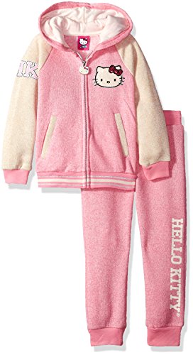 Hello kitty little girls  2 piece hooded fleece active …