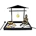 Tabletop Zen Rock Garden Meditating Statue Bell Rake Sand Candle Burner Tray Home Décor (SCZ01)