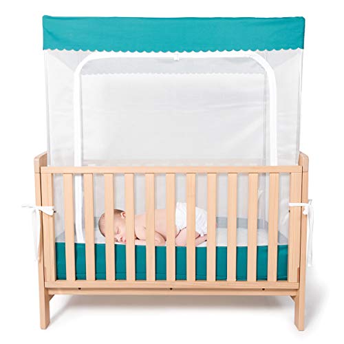 YeTrini Crib Safety Tent,See Through Mesh Crib Netting Mosquito Nets