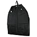 HANGERWORLD 54inch Hanging Suit Garment Bag Travel Carrier Cover with Handles (54inch long, Black)