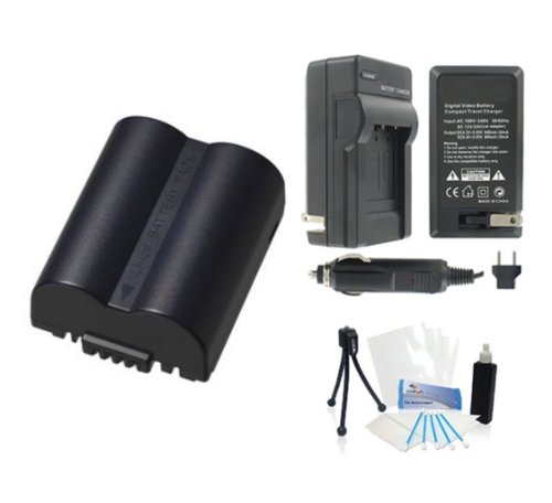 CGR-S006e High-Capacity Replacement Battery with Rapid Travel Charger for Select Panasonic Digital Cameras. UltraPro Bundle Includes: Camera Cleaning Kit, Screen Protector, Mini Travel Tripod