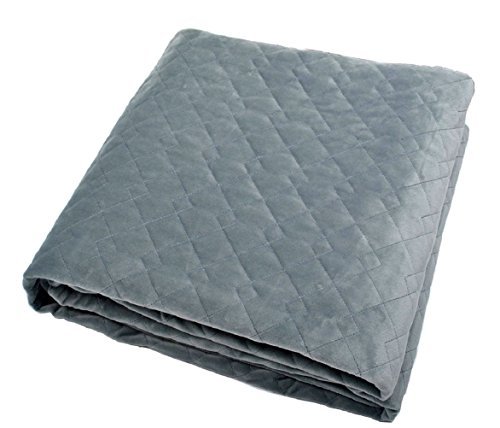 image for Weighted Idea Removable Duvet Cover for Weighted Blanket - Grey Rhombu