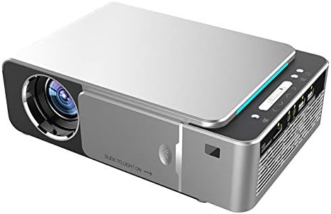 DMDMJY T6 HD Home Video Projector, 1080P LED Projector for Mac/PC/TV/Movies/Games with USB/SD/AV/HDMI/VGA/MHL Input,White