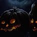 Northlight LED Lighted Spooky Halloween Jack-O-Lanterns Canvas Wall Art, 15.75